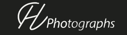 Black background with white stylized text reading 'HV Photographs'.