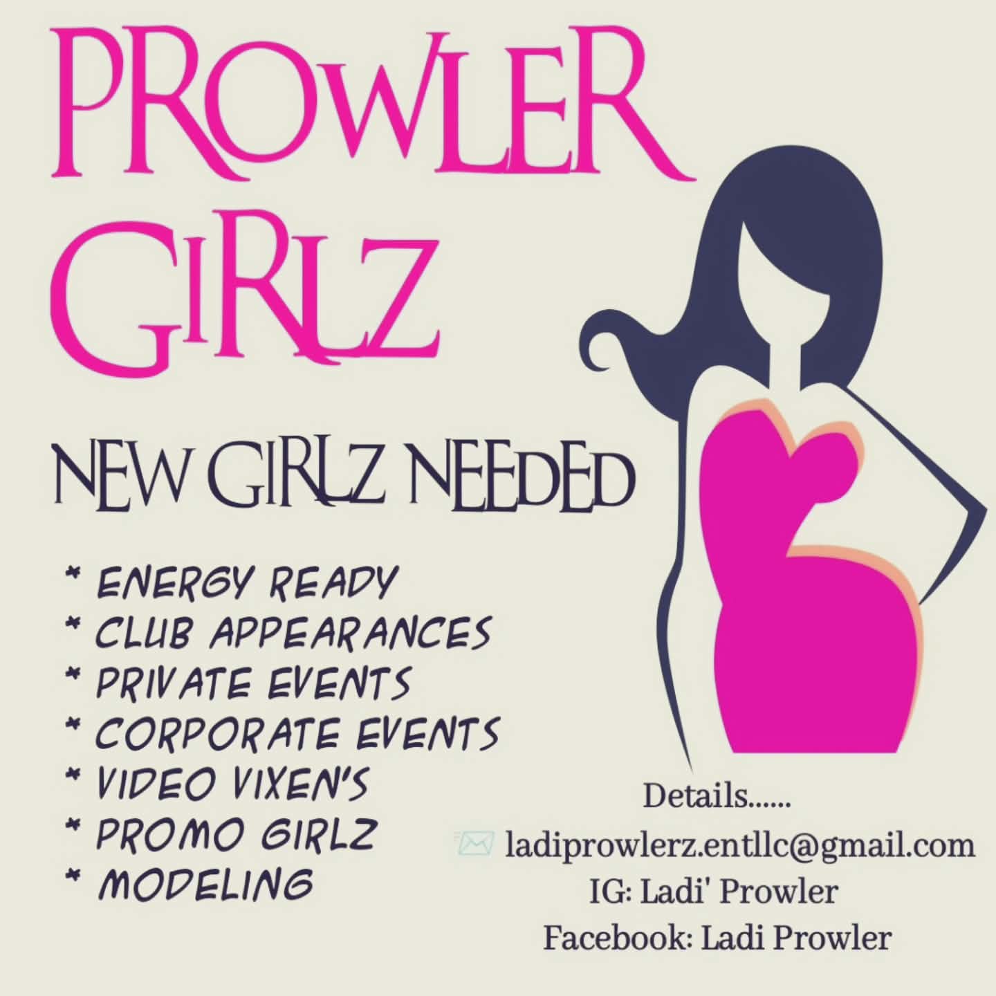 Logo with a stylized female figure and text promoting a girl-focused organization or event.